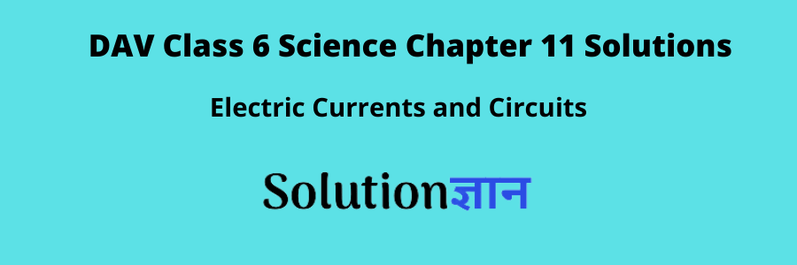 DAV Class 6 Science Chapter 11 Solutions