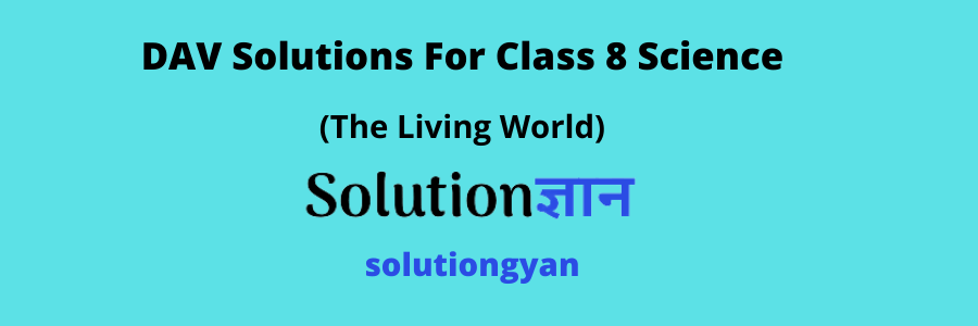 DAV Solutions For Class 8 Science